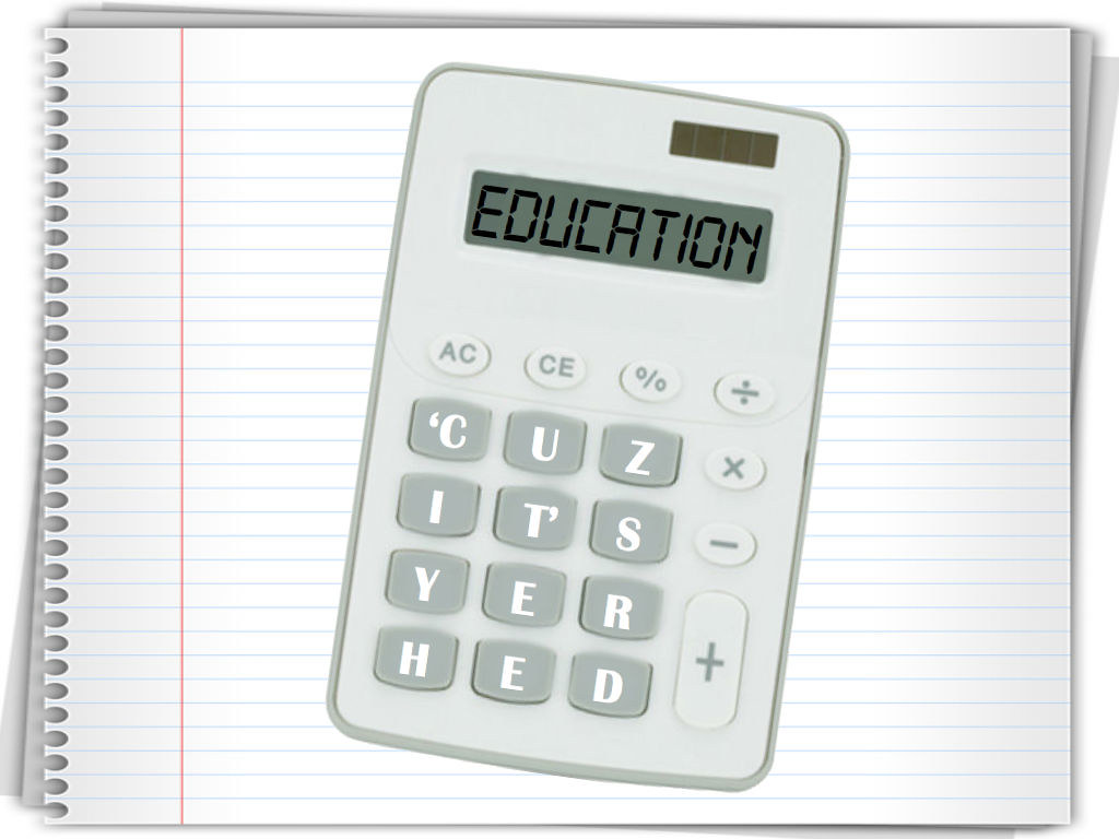 Education Calculator on Notebook